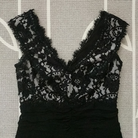 Tadashi Shoji Dresses & Skirts - Tadashi Collection Silk and Lace Beaded Dress